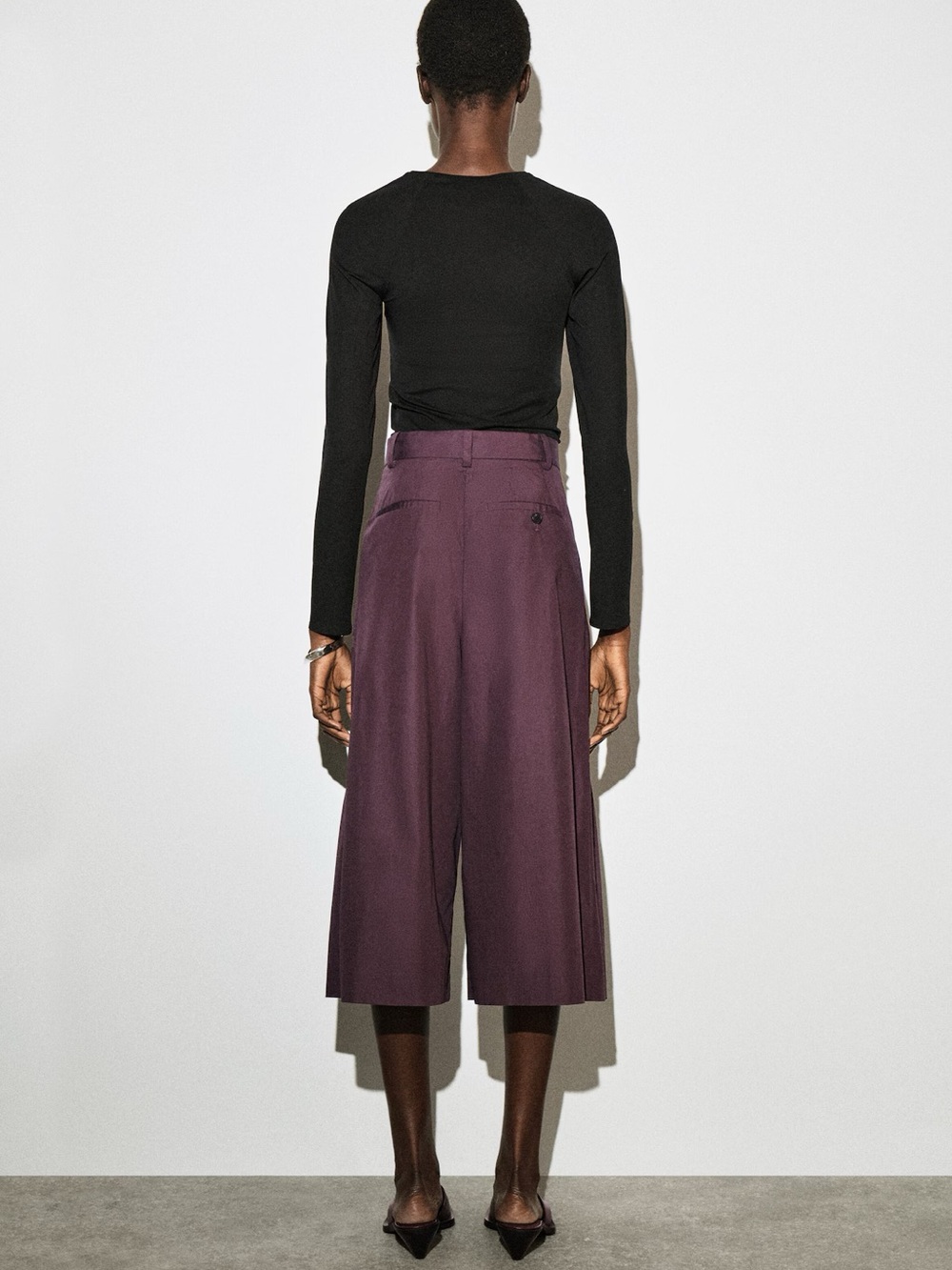 NWT (size 4) COS PLEATED COTTON PANTS - Picture 3 of 5